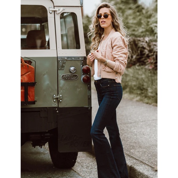 Frame Shirred Bomber Jacket - Picture 4 of 13